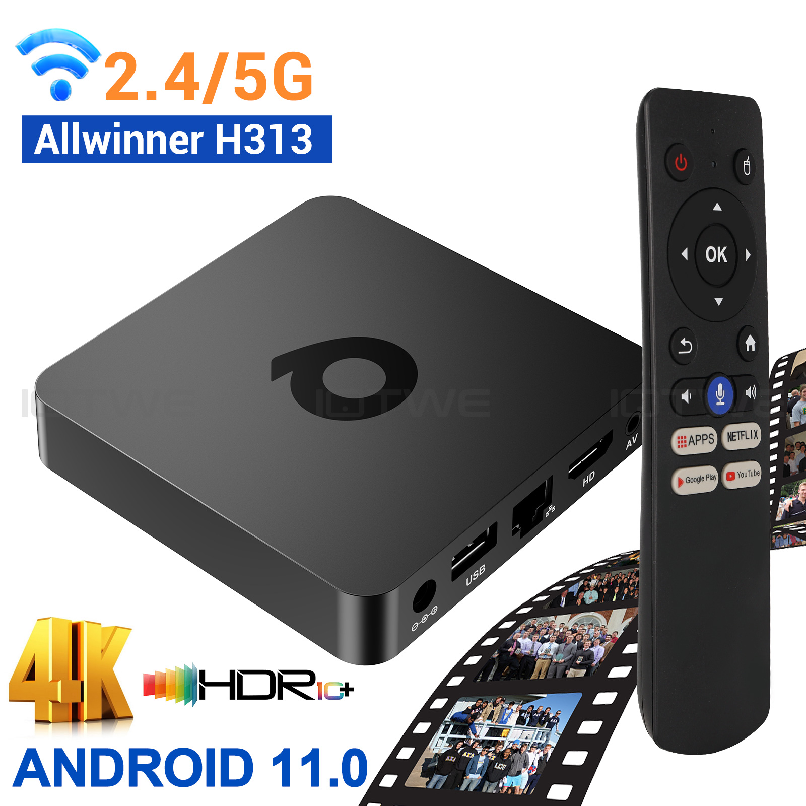 Radxa Rock 5B 16Gb - IOTWE T95Q 8K TV-приставка с поддержкой
