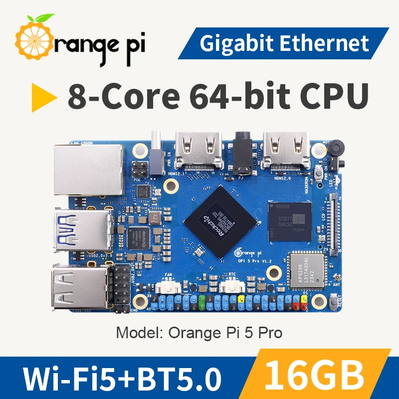 Orange Pi 5 Pro 16 ГБ ОЗУ Rock – обзор и цена Orange Pi 5 Plus 16Gb
